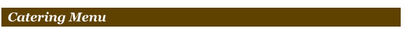 catering menu